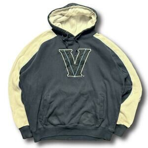NCAA Villanova Wildcats Y2K Navy Blue White Hoodie Sweater
